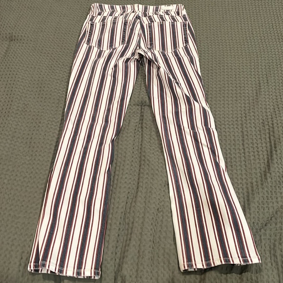 Paige Striped Denim Pants - Picture 4 of 5